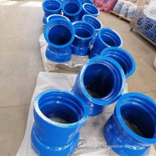 ductile iron pipe fittings double socket bend 90/45/22.5/11.25 DEGREE for DI PIPE Standard in BSEN545